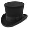 Mad Hatter - Walrus Hats Wool Felt 6 in. Height Victorian Top Hat - H7020